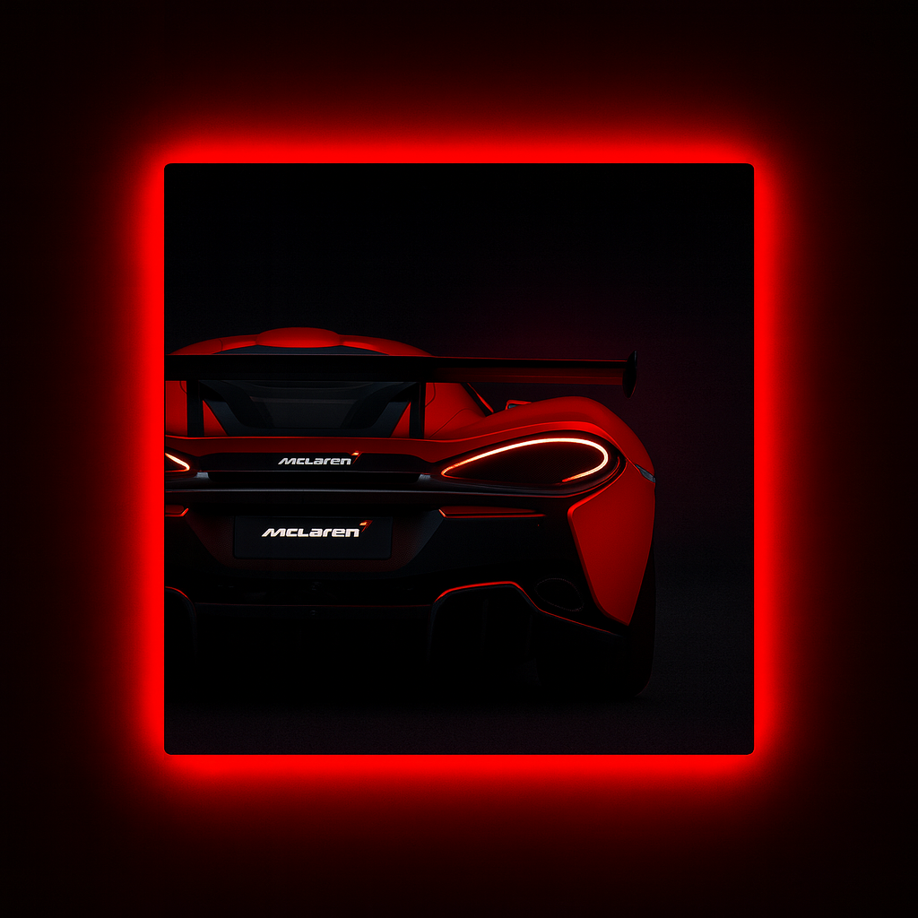 Automotive Wall Art with LED Accent