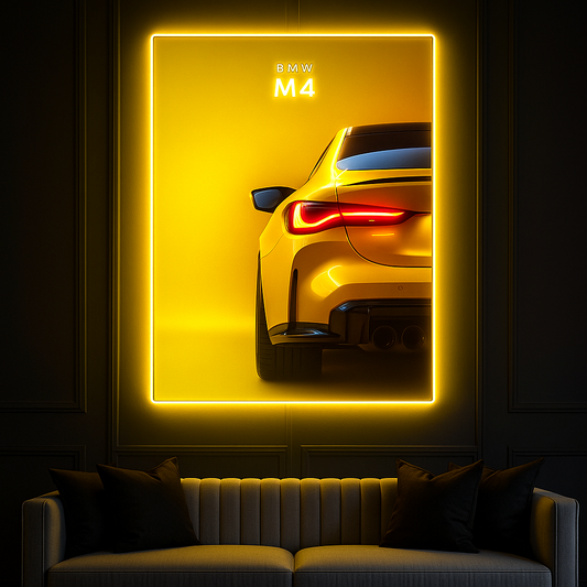 Automotive Wall Art with LED Accent